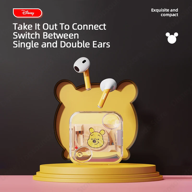 Disney LK-10 Wireless Bluetooth 5.2 Earphones TWS Sport Headsets Noise Reduction Earbuds with Mic HiFi Music Headphones
