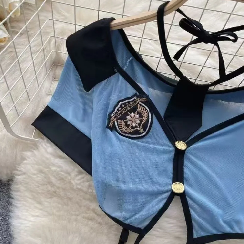 Прозрачный женский комплект одежды