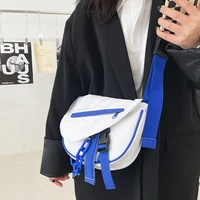 cool nylon bag women acrylic chain crossbody bag fashionable patchwork color handbags women bags designer messenger bag bolsas
