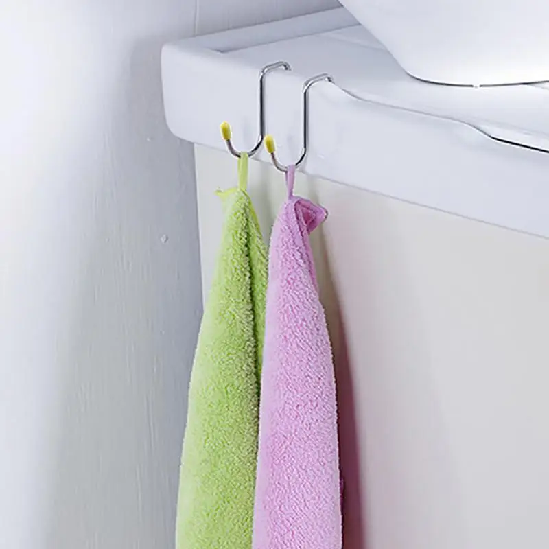 S-образные крючки из нержавеющей стали 4x Металлические вешалки Держатель для