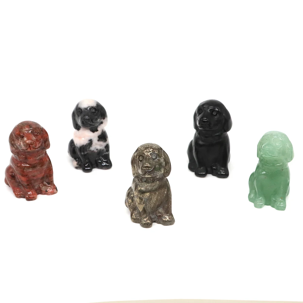 Мини-статуэтка бульдога из камня