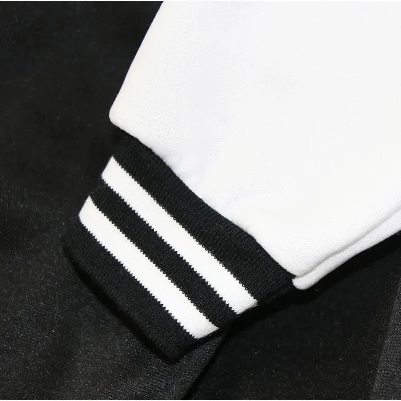 Мужская Черно-белая Бейсбольная Майка Уличная Куртка В Стиле Хип-хоп Одежда