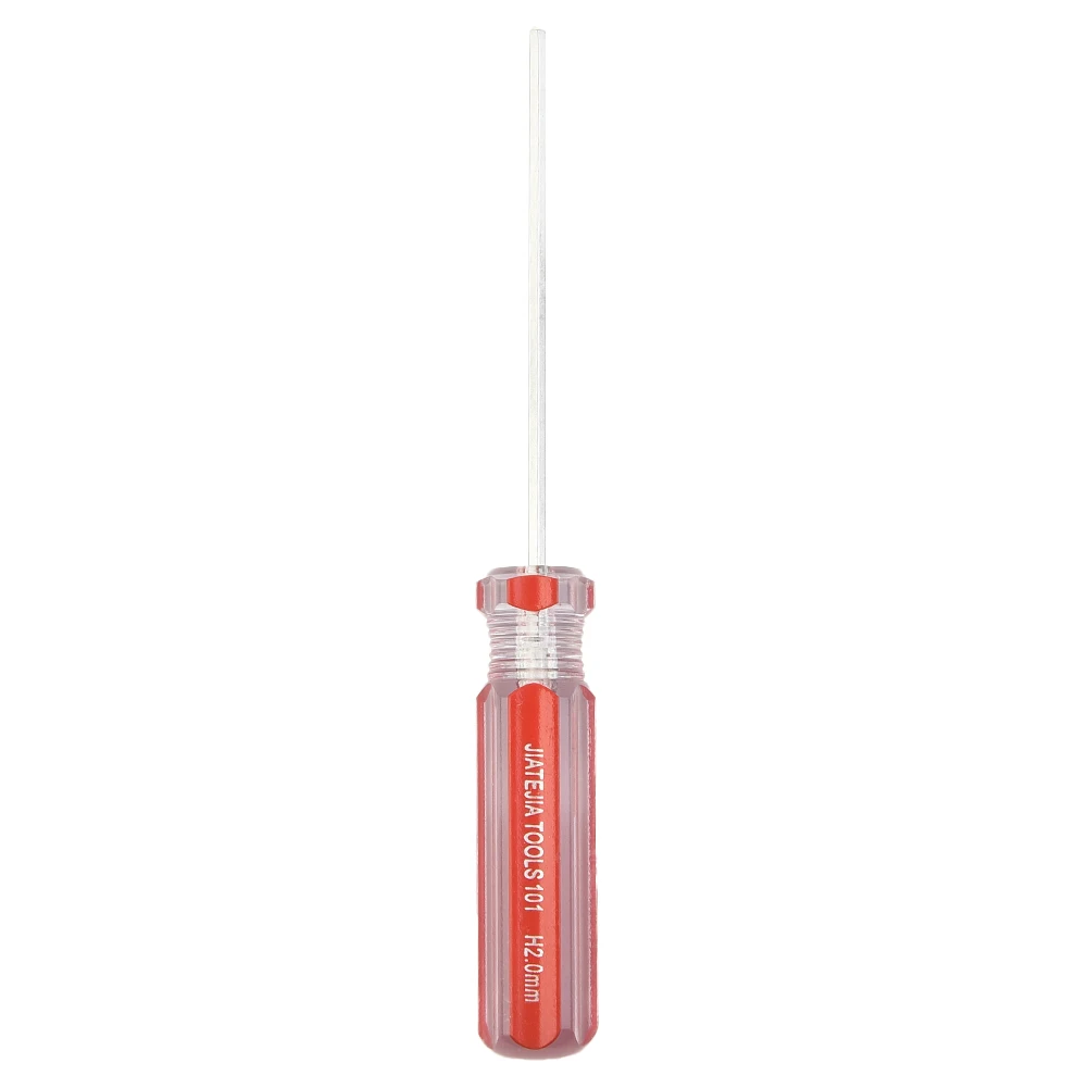 

Hand Tools Hexagon Screwdriver Silver+Red Single Flat Head Hex Toys 1.5mm-6.0mm For Repairing Electronics Accurately Locked