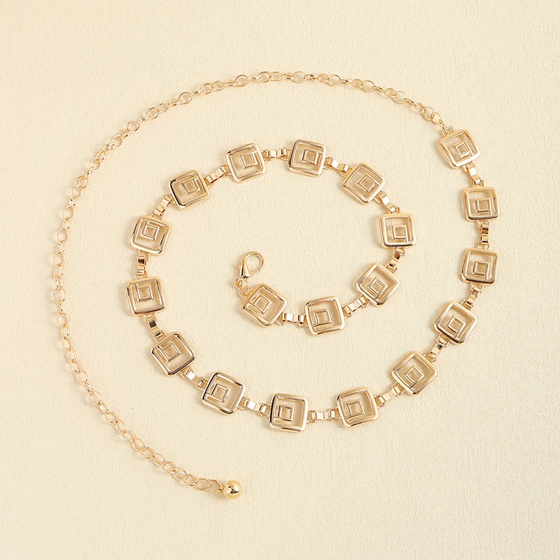 Металлическая поясная цепочка с длинной кисточкой платье декоративная стильный