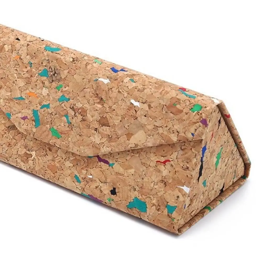 Сплошной цвет портативная треугольная коробка для солнцезащитных очков