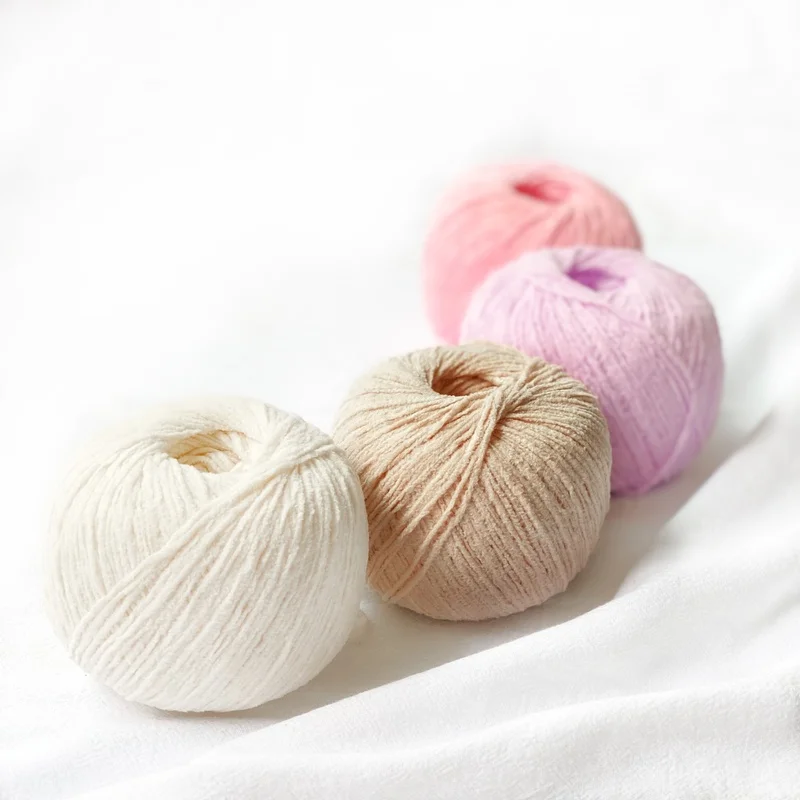 Пушистый хлопок 2 мм Очень Тонкая Синель матовая 50 г сделай сам ручная вязка кукла