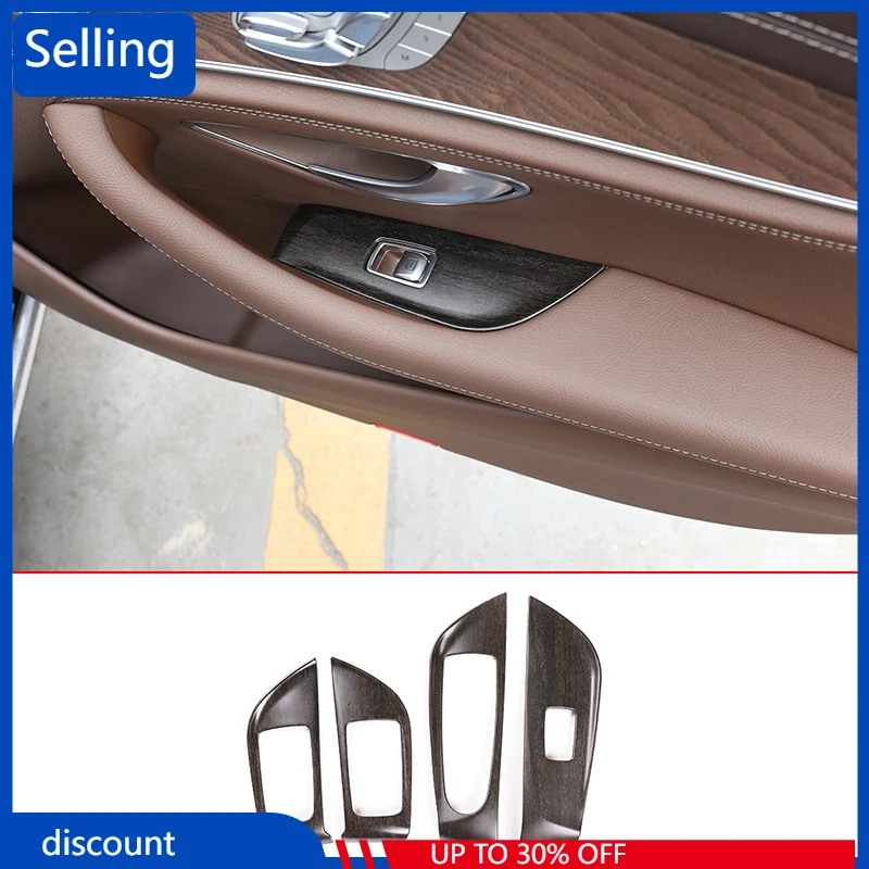 

Car Interior Window Lift Switch Button Frame Cover Trim Accessories For Mercedes Benz E Class W213 2016-2019 Left Hand Driving