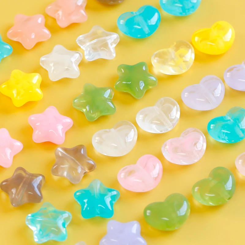 

Dream Bubble Resin Star Love Heart Beads DIY Handmade Jewelry Accessories Bead Material