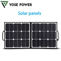 yose power 60w portable folding solar panel solar charger portable powerstation foldable solar panel