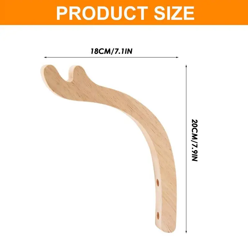 Вешалка для растений крючок настенного крепления деревянный кронштейн