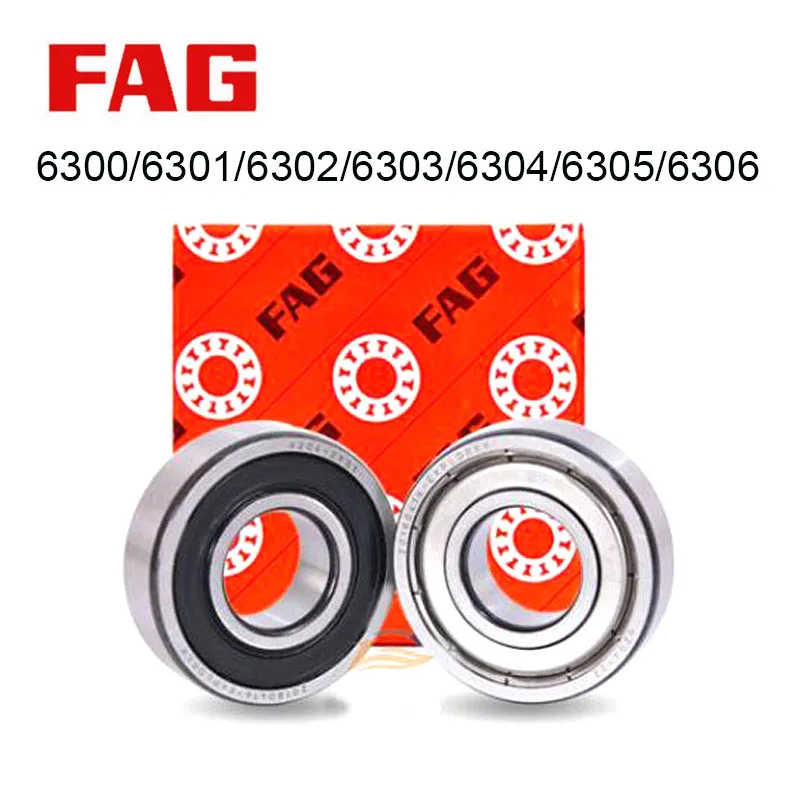 

Germany Origin FAG Bearing 2/5Pcs High Speed Ball Bearing 6300 6301 6302 6303 6304 6305 6306 2ZR/2RS Deep Groove Ball Bearing