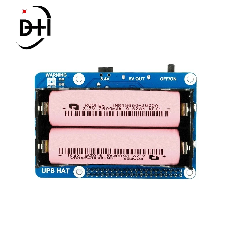 

Плата расширения для модуля непрерывного источника питания для Raspberry Pi HAT 5 В, зарядка и разрядка литиевой батареи