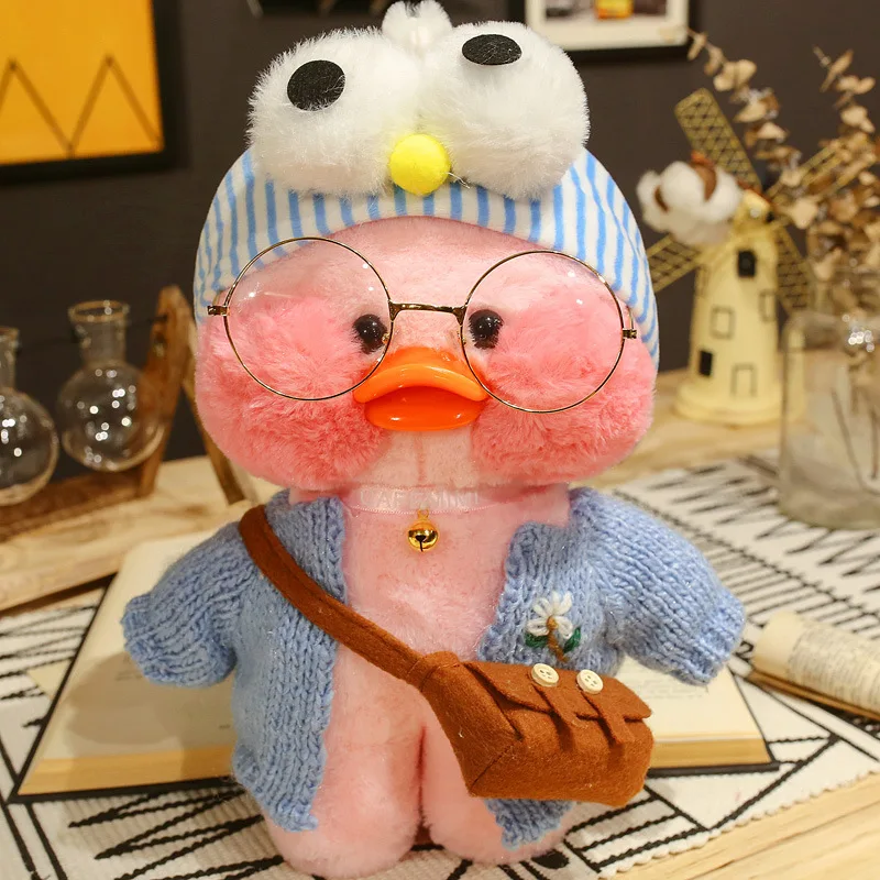 

30cm Cute Korean Netred Wearing Hyaluronic Acid Yellow Duck Doll Ducks Lalafanfan Ducks Plush Soft Toys Ducks Doll Birthday Gift
