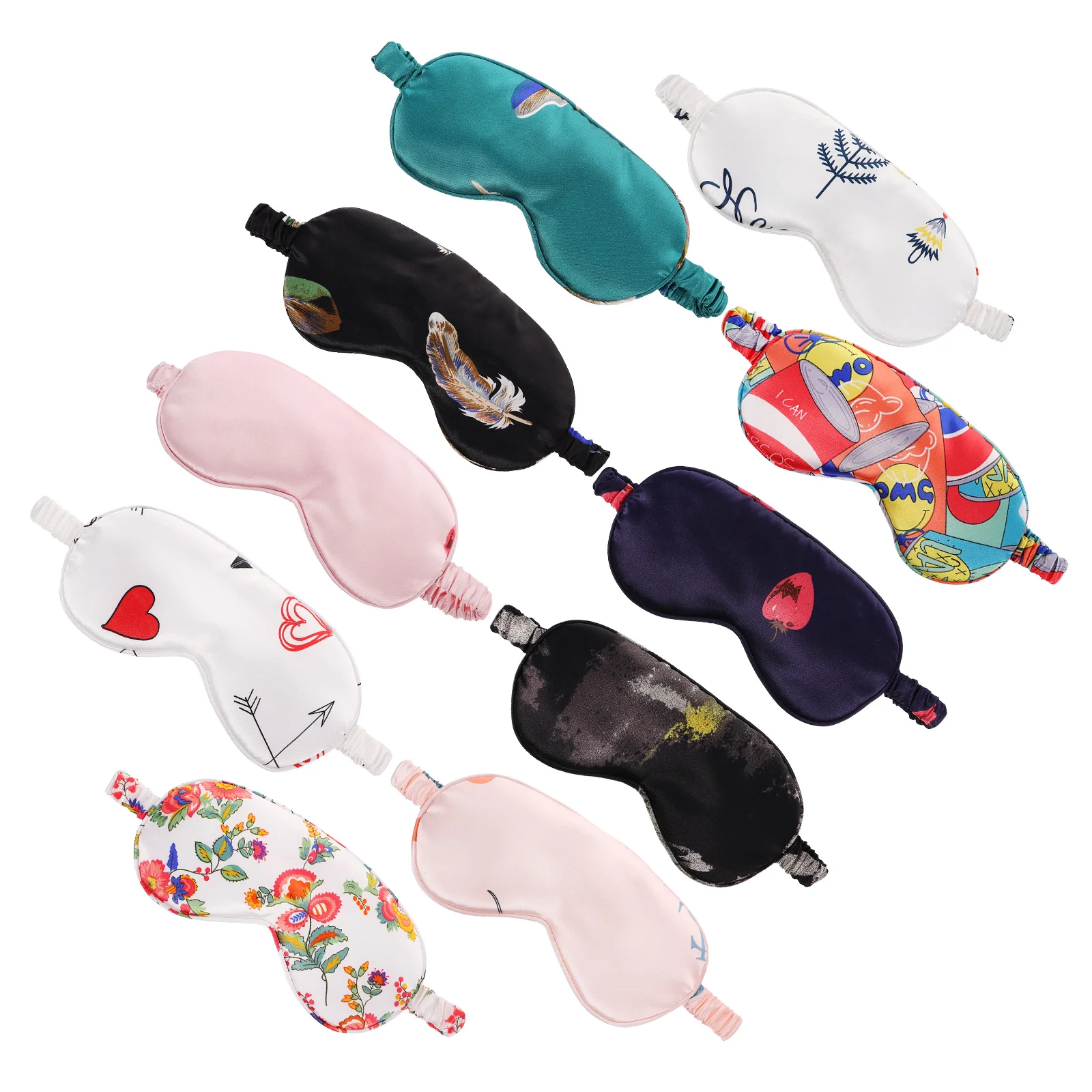 

10 шт., креативные эластичные повязки на глаза