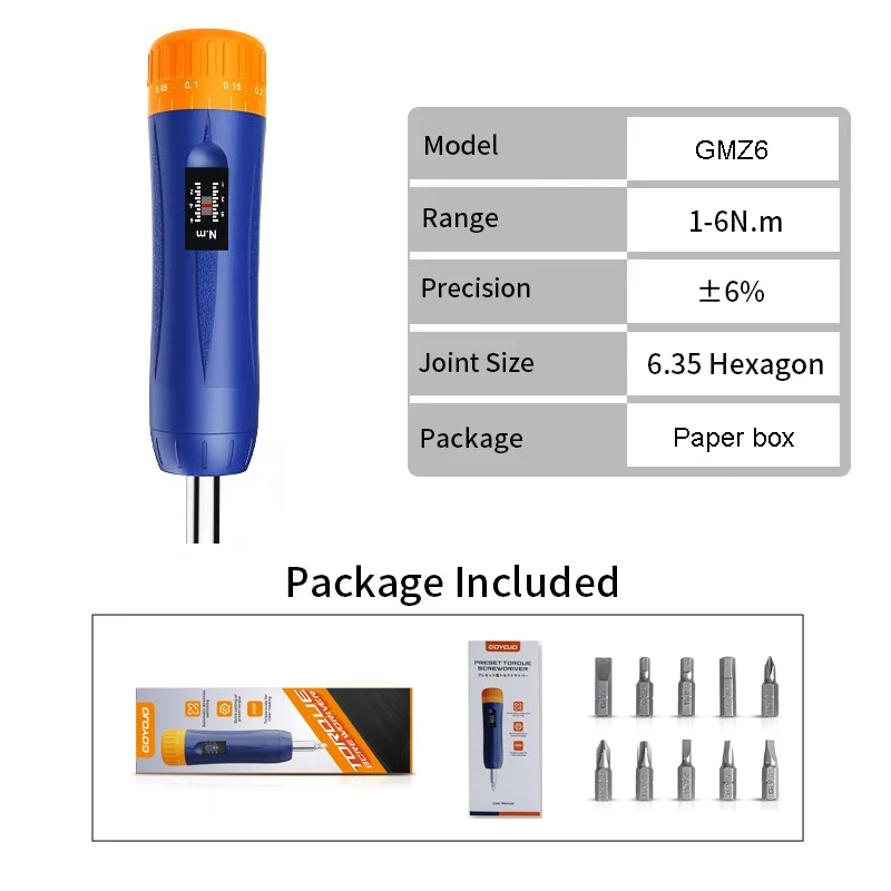 

Динамометрическая отвертка NITERUS 1-6 Нм