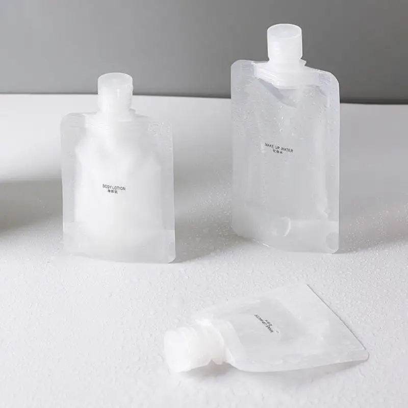 

Portable Dispenser Bag For Cosmetic Lotion Shower Gel Shampoo Facial Cleanser Reusable Outdoor Travel Leakproof Packing Bag