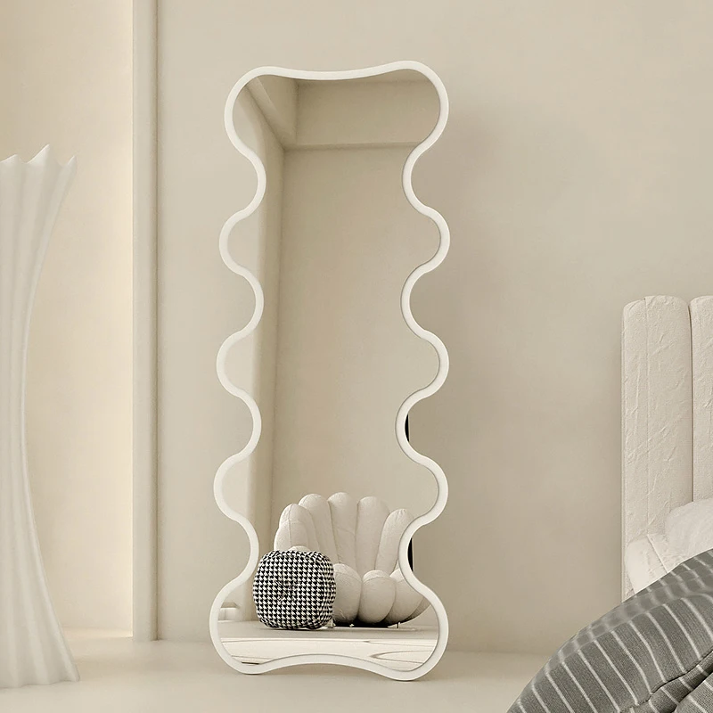 

Big Irregular Mirror Decor Aesthetic Cool Salon Floor Full Length Mirror Large Nordic Espelho De Maquiagem Home Decorating Items