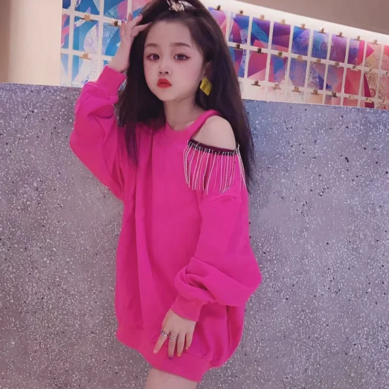 Свитер для девочек на весну и осень пуловер малышей Детские футболки топы