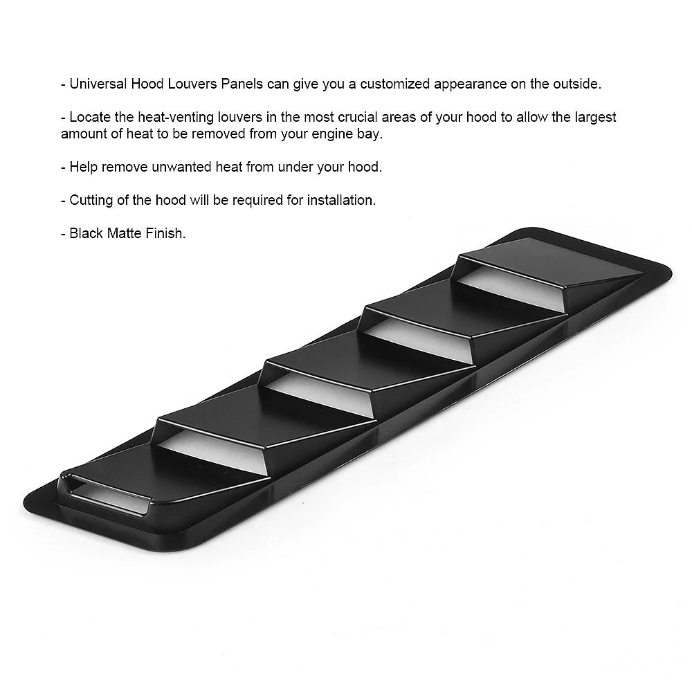 Подходит для универсальной вентиляционной жалюзи капота 425X123 мм набор накладок