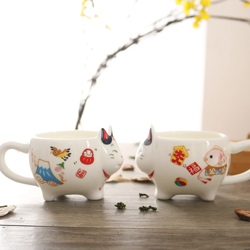Lucky Tea Set милый японский фарфоровый керамический чайник Maneki Neko с ситечком Plutus