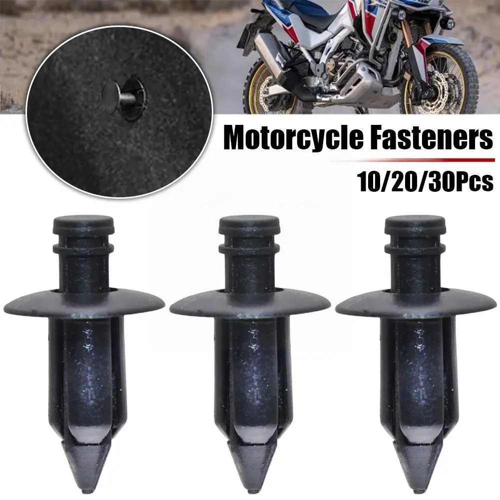 

10/20/30PCS 6mm Black Rivet Fairing Body Trim Panel Fastener Screw Clips For Honda Motorcycle Accessories Parts Dropshippin B3H3