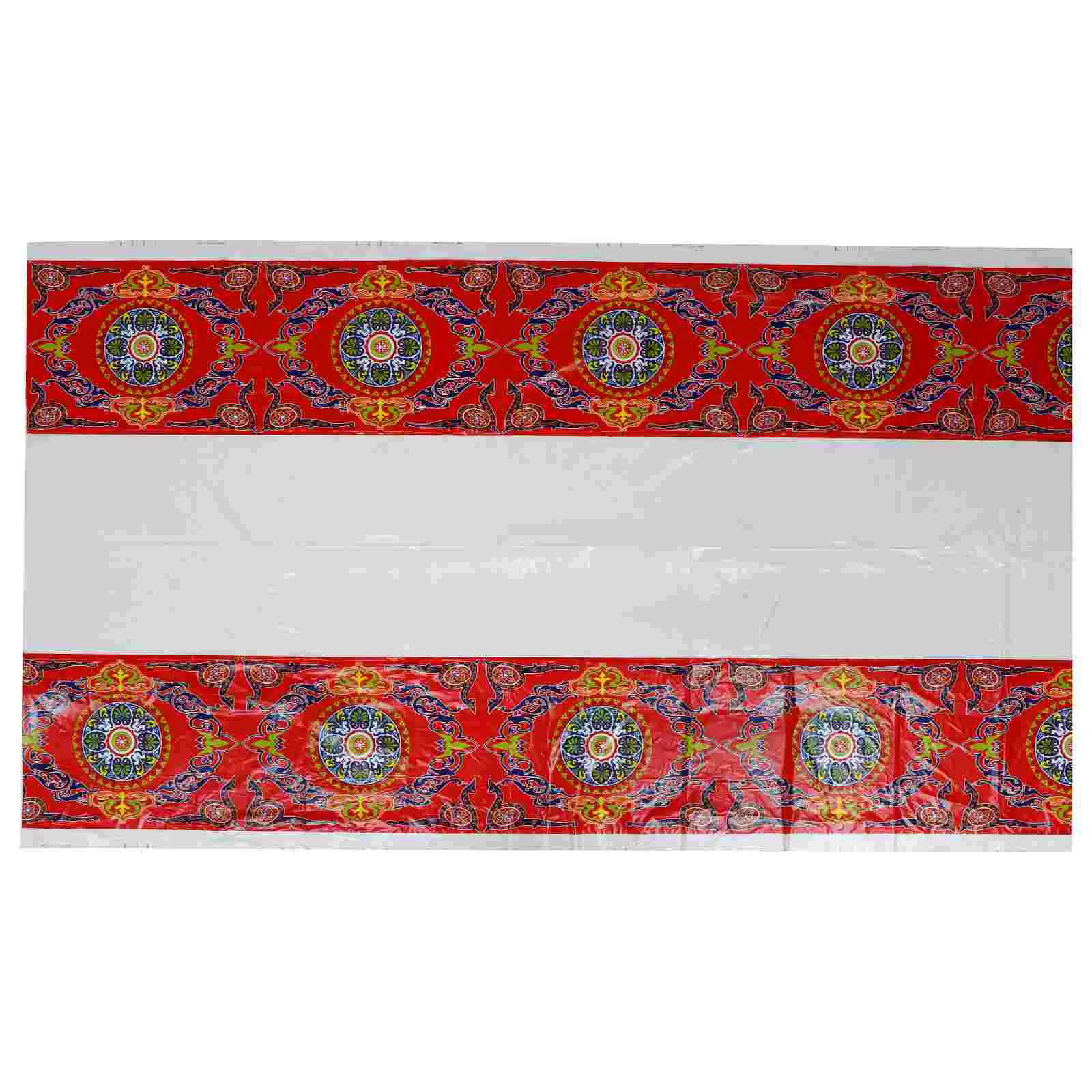 

Table Eid Cover Ramadan Party Arabian Decoration Kareem Cloth Mubarak Props Photo Adornment Supplies Islamic Tablecloths