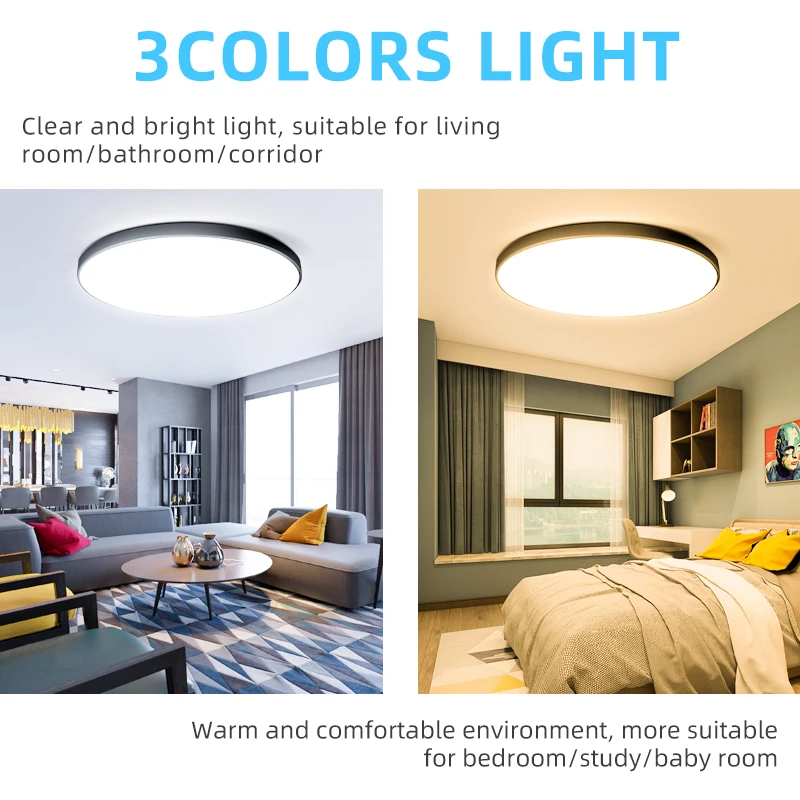 Современный потолочный светильник 18 Вт/30 Вт/50 Вт ультратонкие светодиодный