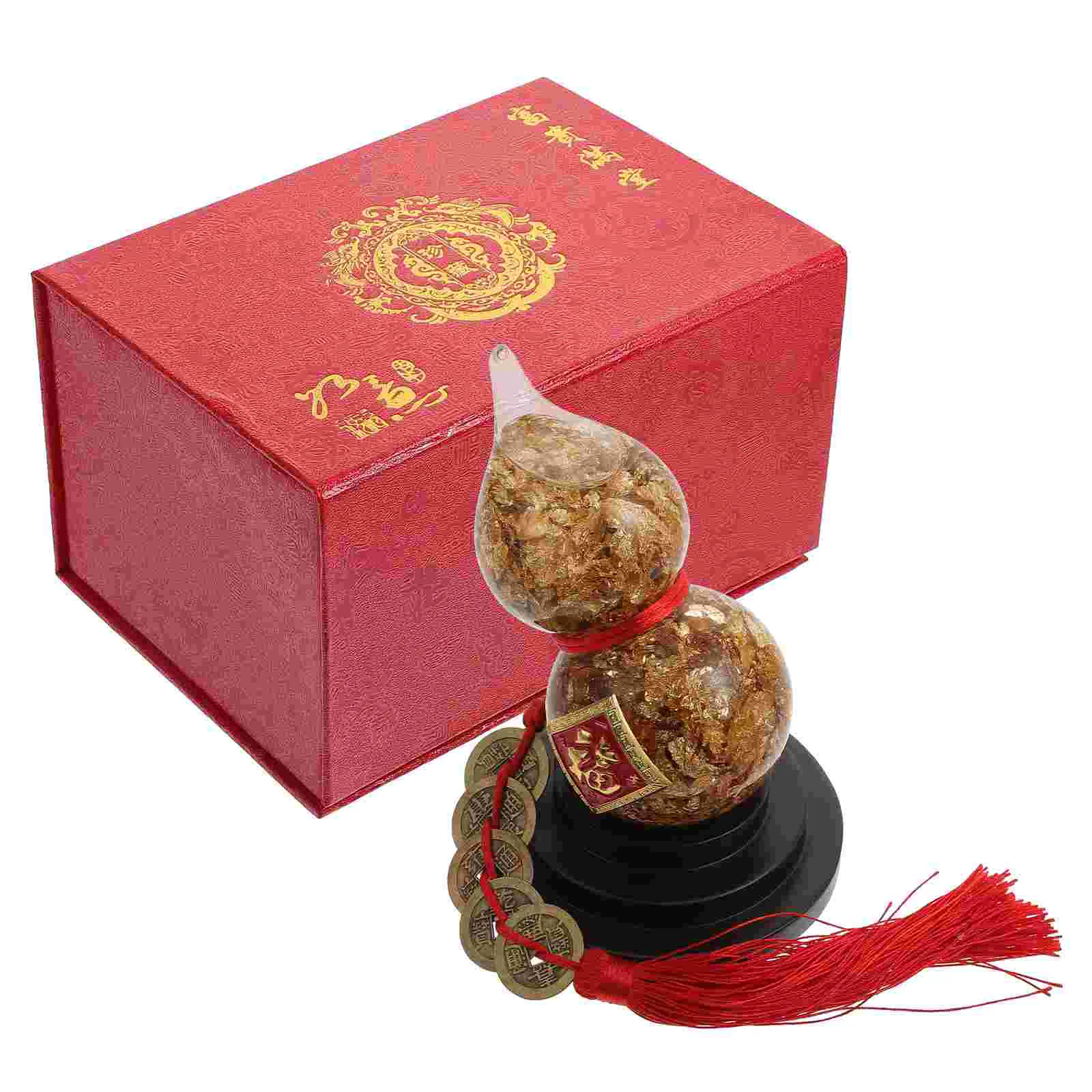 

1Set Treasure Gourd Ornament Desktop Adornment Calabash Decoration