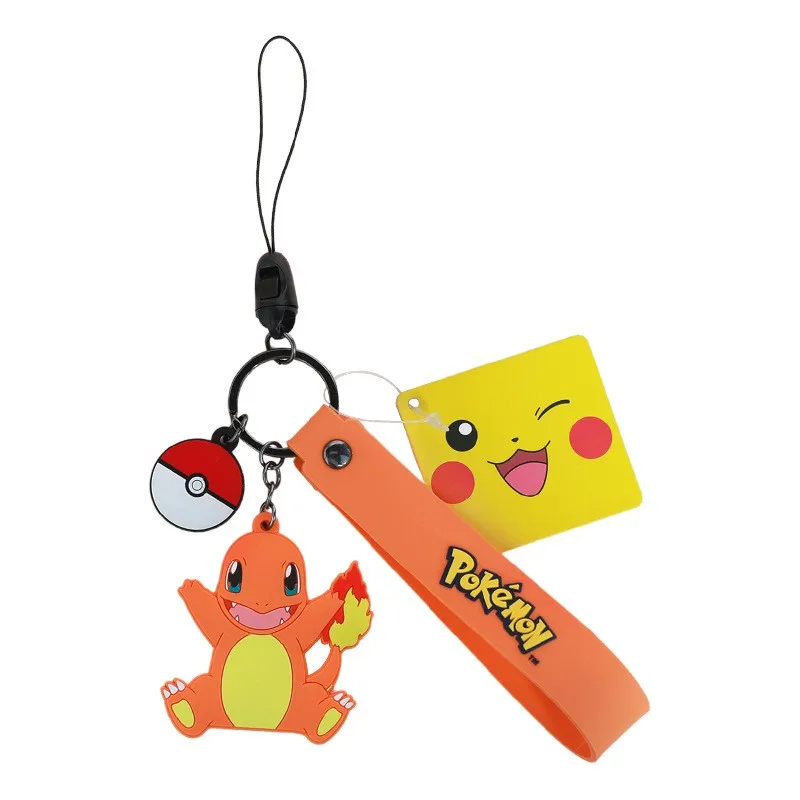 Оригинальная экшн-фигурка покемона брелок Пикачу Сквиртл псик модель брелка для