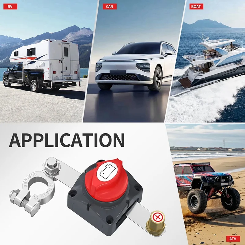 Выключатель аккумулятора 12 В-48 В Водонепроницаемый морской верхний выключатель