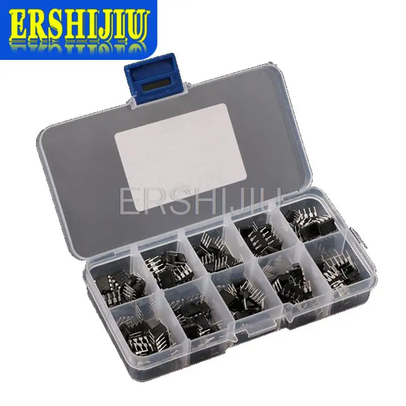100 шт. NE555 UC3842 UC3843 UC3845 24C02 24C04 24C08 24C16 24C32 24C64 DIP IC набор коробка каждая 10 - купить по