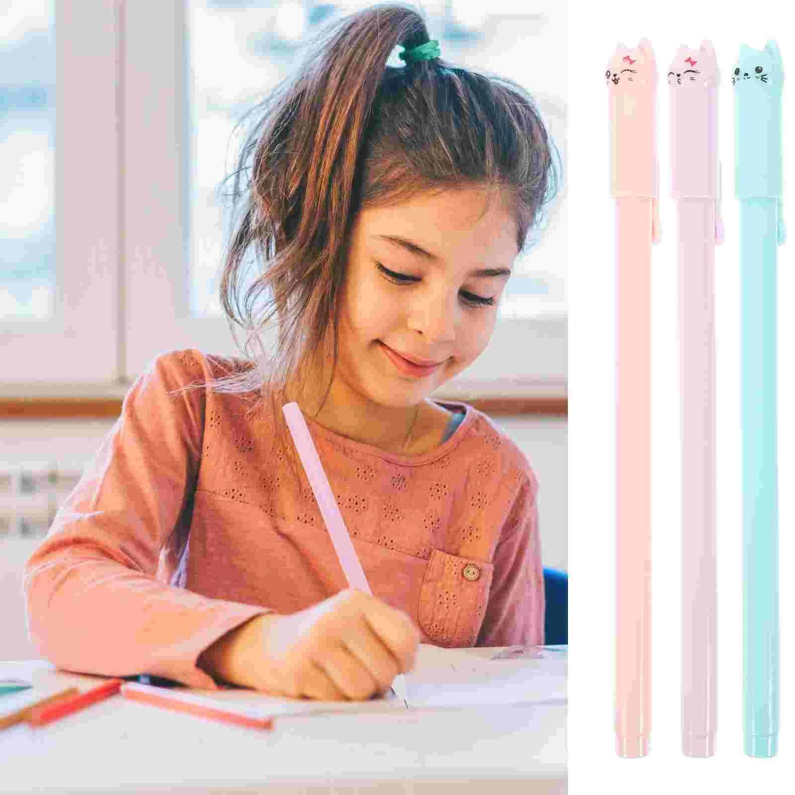 

12 Pcs Stationery Student Pen Gift Writing Things School Cartoon Business Adorable Gel Child Office Ink