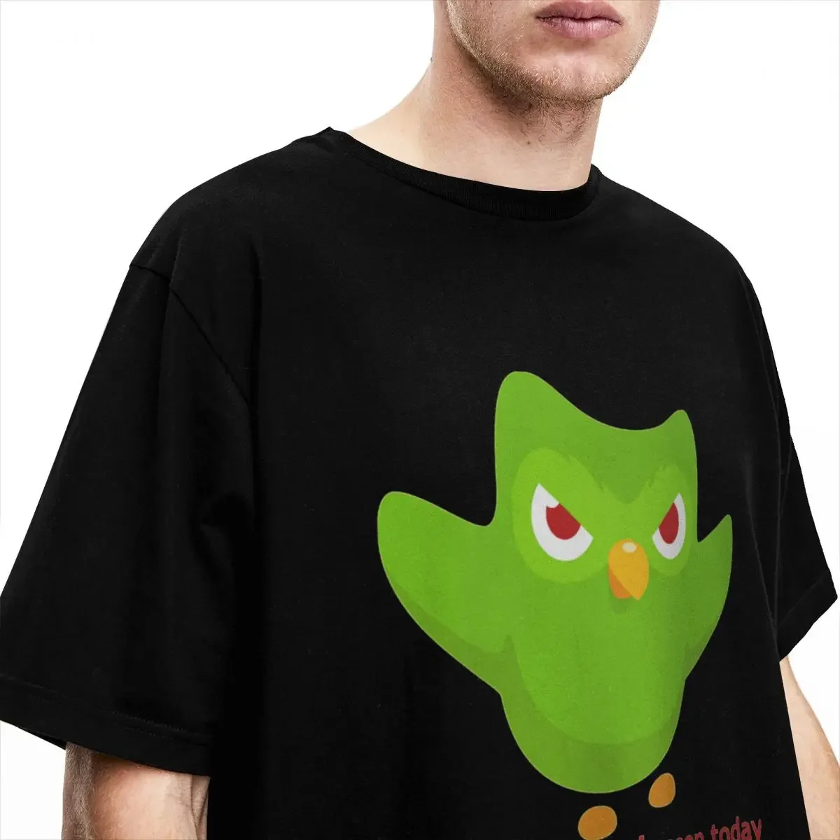 Мужские и женские рубашки Duolingo Owl Duo Stuff хлопковые футболки с короткими рукавами