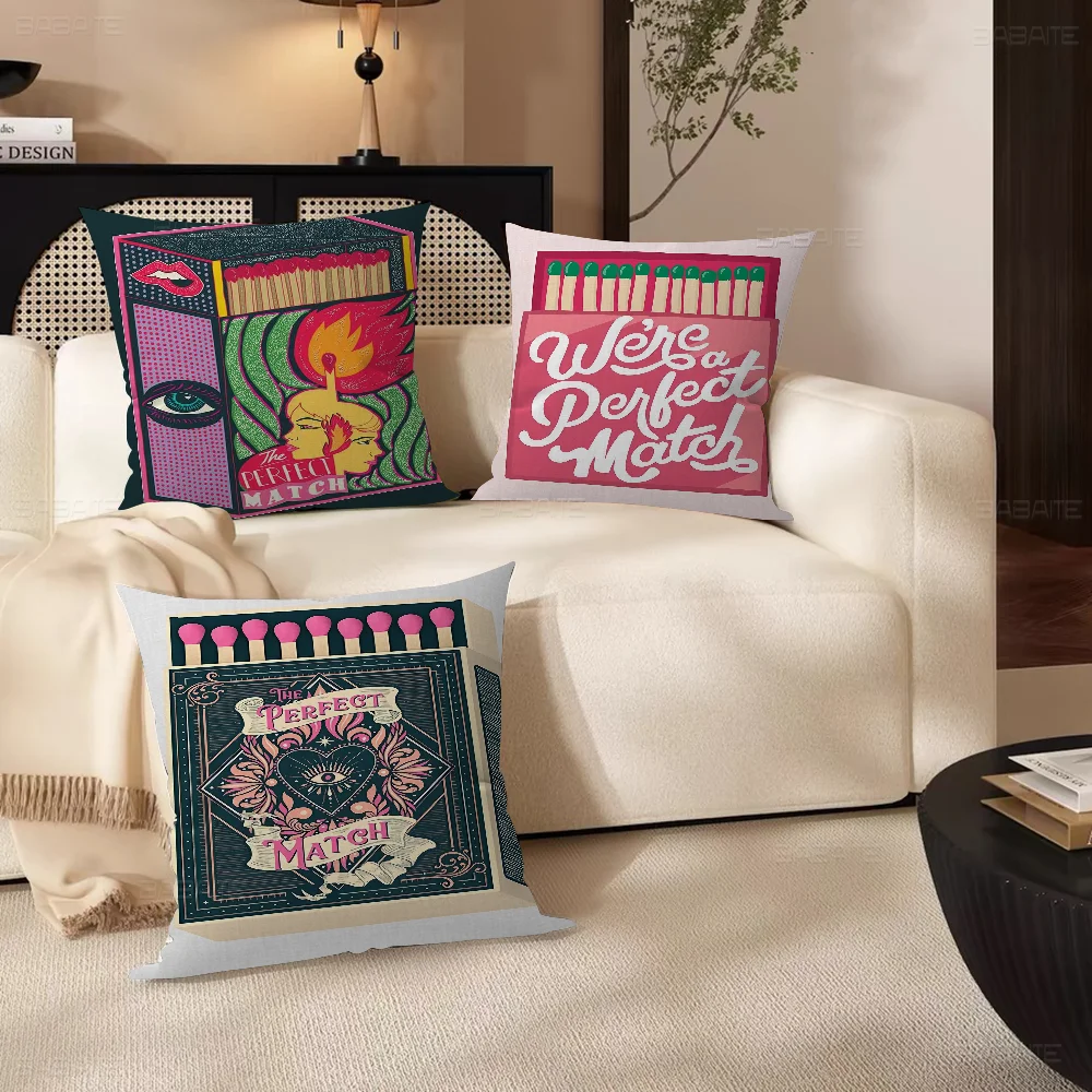 LOVE You're My Perfect Match Movie Stitch Lucky Dragon наволочка для дивана украшение дома комнаты