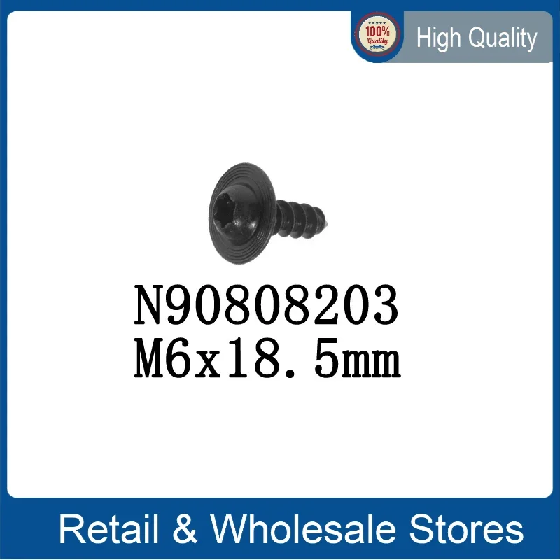 Фото 5 шт., винт для защиты от брызг радиатора, винт Torx N 90808203   Для VW Audi Skoda N 908 082 03 M6x18,5 мм №1