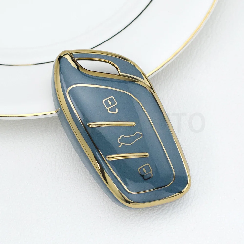 

Чехол-брелок из ТПУ с 3 кнопками для MG 4 2023 Mg4 Ev MG HS GT ZS EV ZX MG5 MG6 для Roewe RX3 RX5 RX8 ERX5 I6 I5