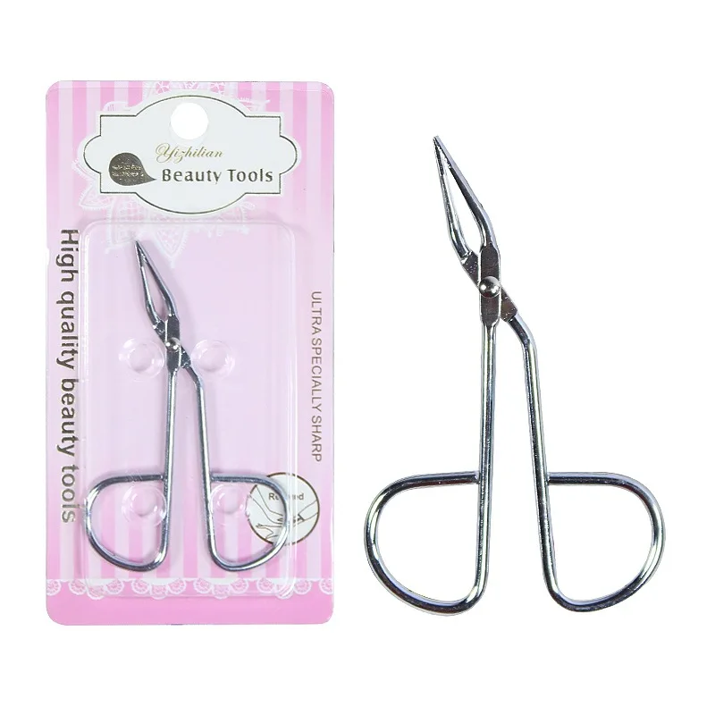 

Sdotter 1PC Hair Remove Scissors Flat Tip Eyebrow Tweezers Clamp Clipper Beauty Tool Stainless Steel Eyebrow Removal Tool