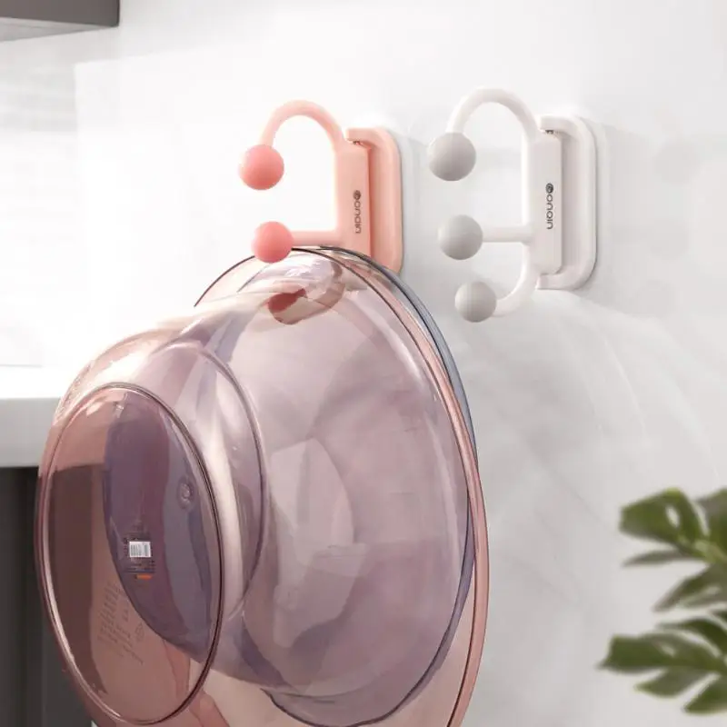 

180 ° Folding Rotating Bathroom Basin Storage Rack Holder Save Space Wall-mounted Washbasin Storage Hooks Holders Anti-slip Abs