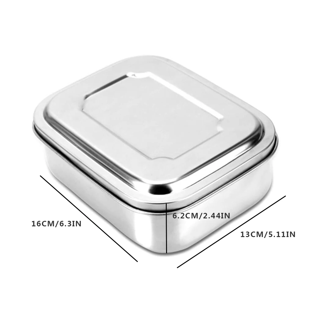 

Multi-layers Bento Lunch Box Student Stainless Steel Square Food Storage Container for Student