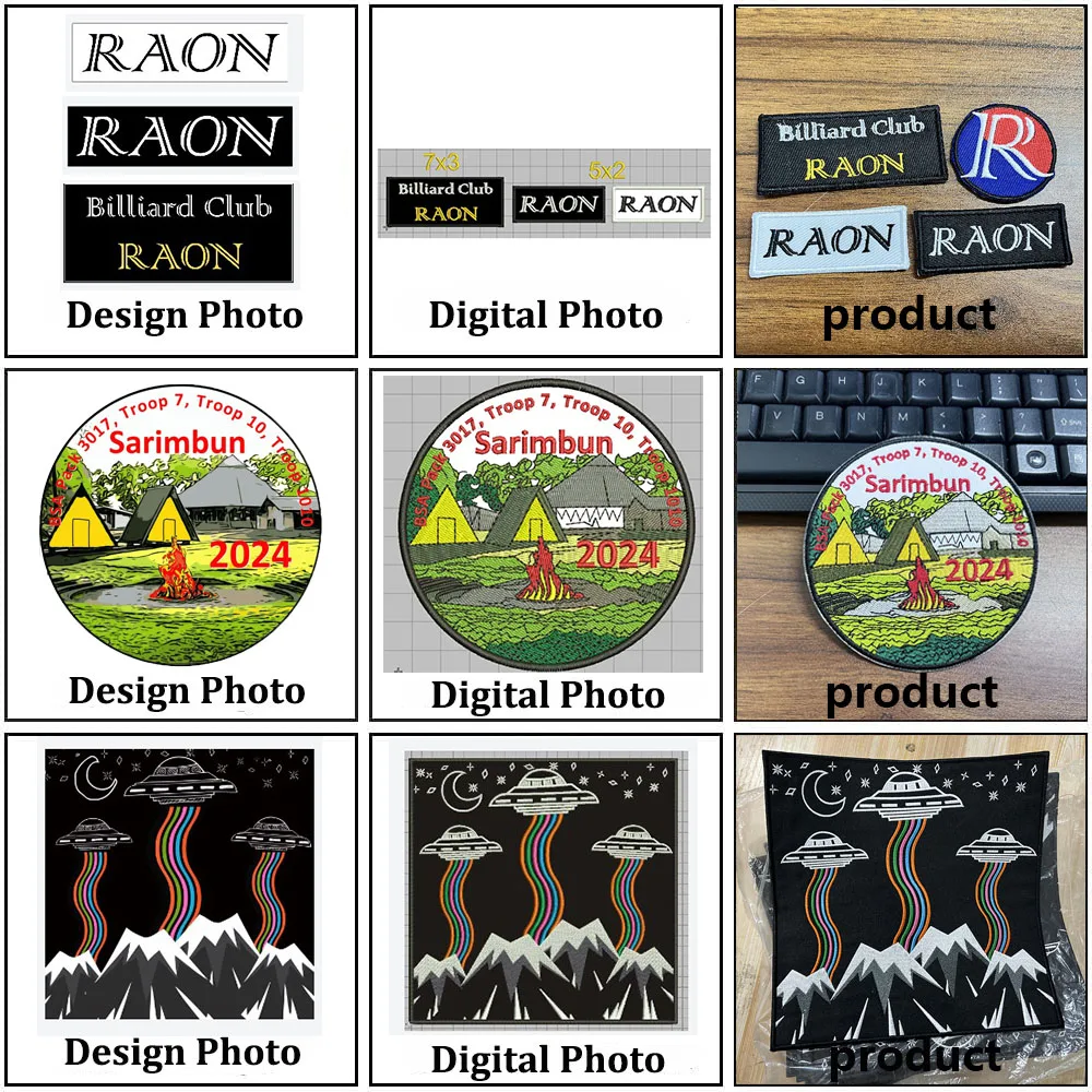 Нашивки с вышивкой на заказ термоклейкие нашивки для одежды сделай сам дизайн