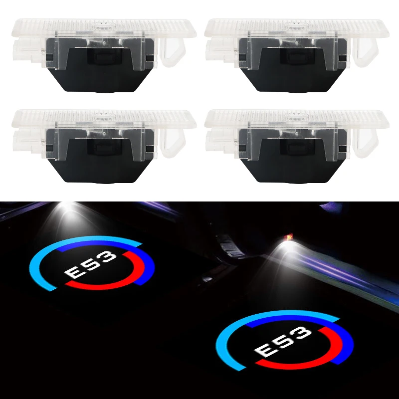 

2Pcs Car Door Welcome Light Logo For BMW X5 Logo E53 Car Door Light Ghost Shadow Light LED Laser Projector Lamp Auto Accessories