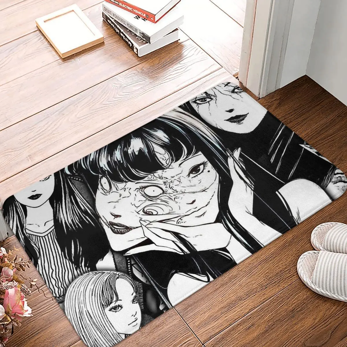

Junji Ito Tomie Kawakami Bedroom Mat Horor Collection Doormat Living Room Carpet Outdoor Rug Home Decoration