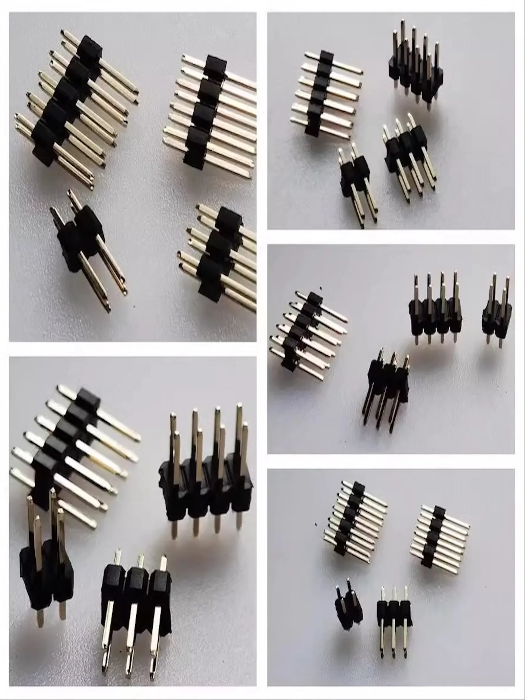 1000 шт. 2 54 мм двухрядный Штекерный 0 8u ''позолоченный штырьковый разъем