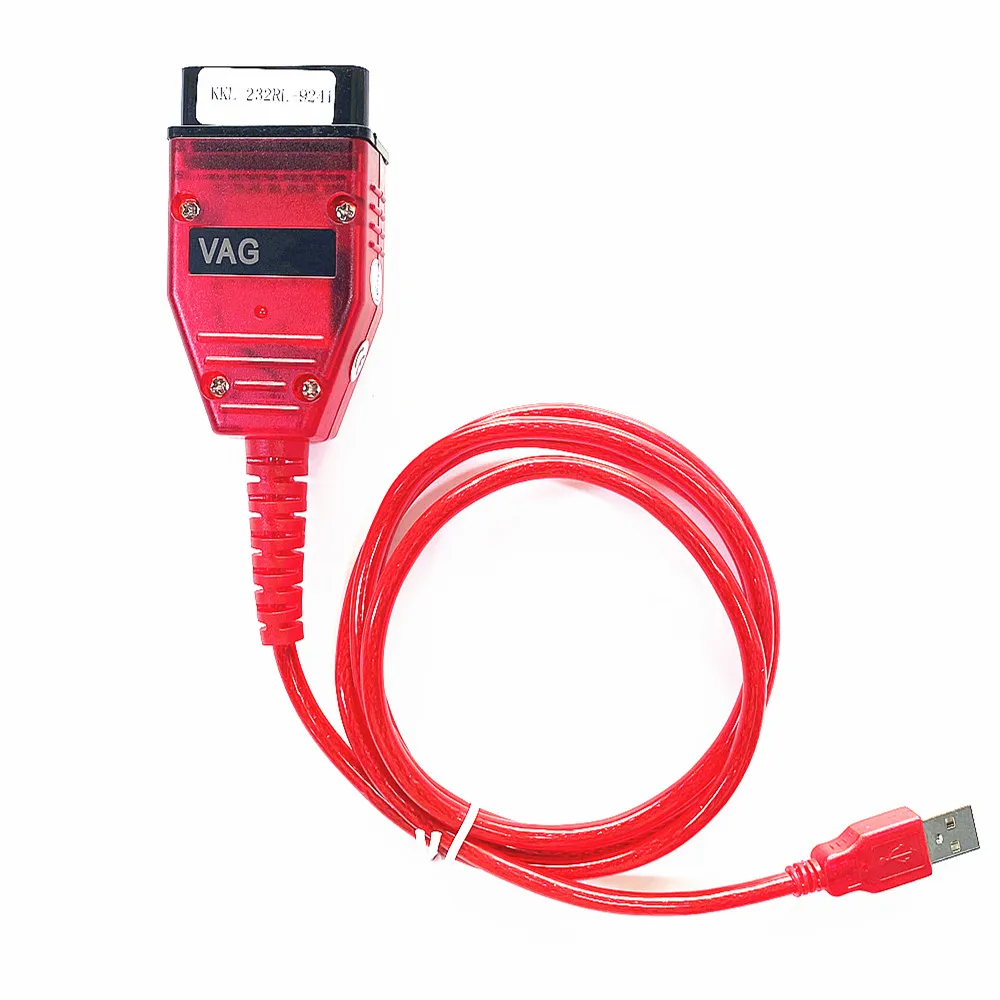 Новая красная печатная плата Real 9241A чип VAG KKL FTDI FT232RL для USB инструмент OBD2