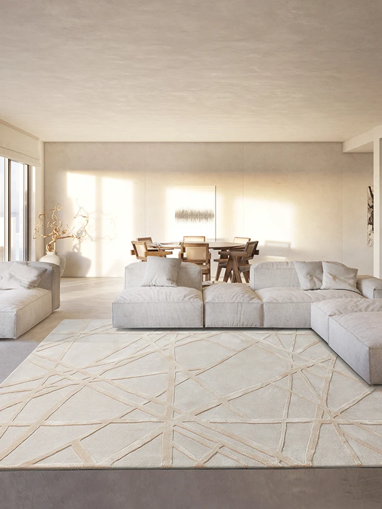 

American light luxury high-end living room printed carpet large area simple modern bedroom bedside blanket 200x300cm