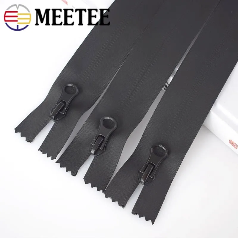 

Meetee 5/10PCS 15/18/20cm Waterproof Zippers For Sewing Close-end 5# Nylon Invisible Zipper Outdoor Jacket Bags Pocket Zip KY104