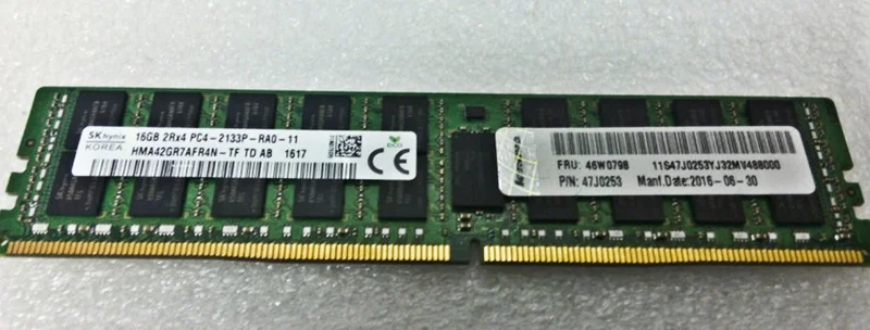 

Серверная оперативная память X3650M5 X6 46W0796 46W0798 16G ECC 2133 МГц 16 Гб