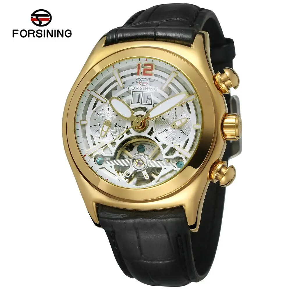 Часы мужские механические с турбийоном из нержавеющей стали |