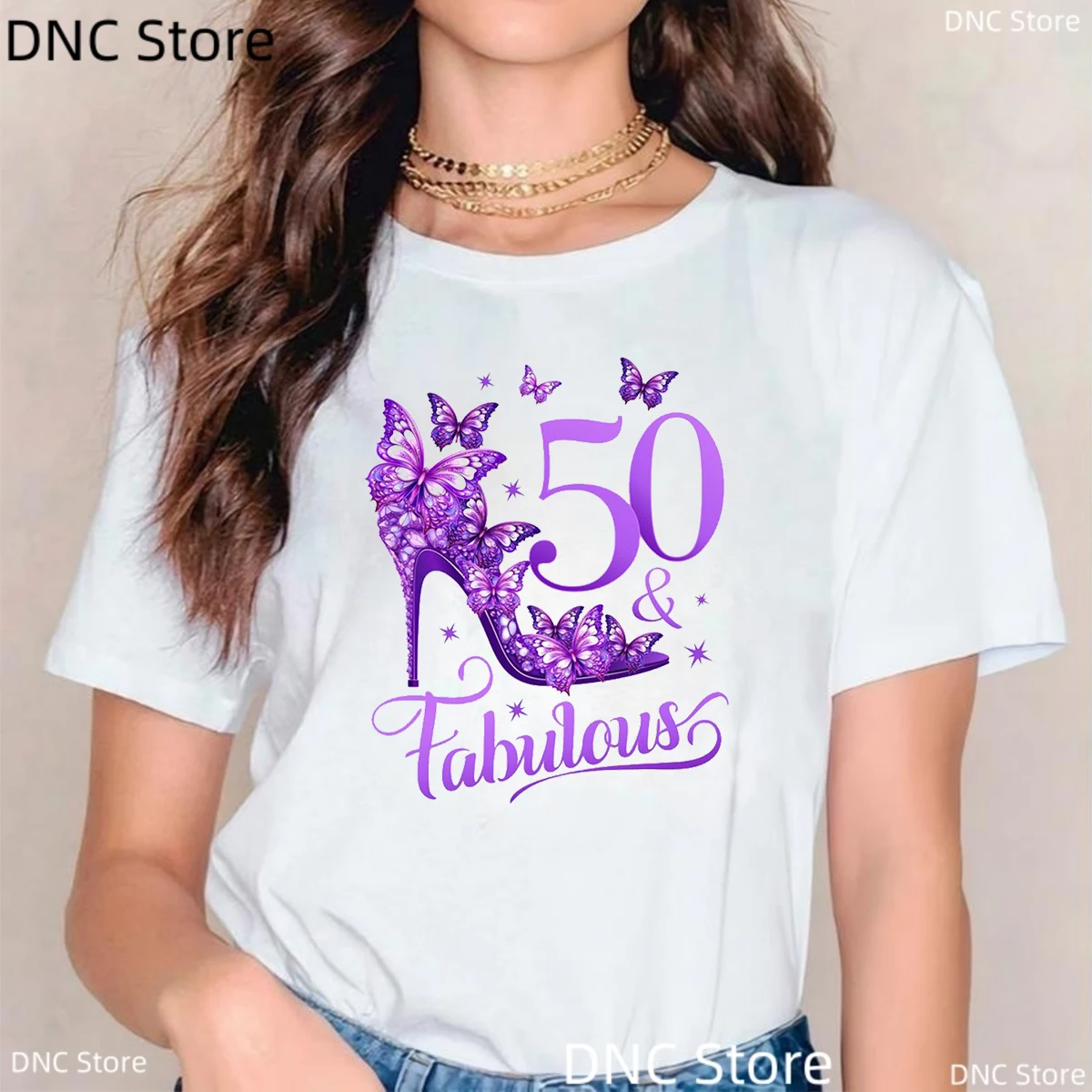 Женские принтованные футболки из хлопка