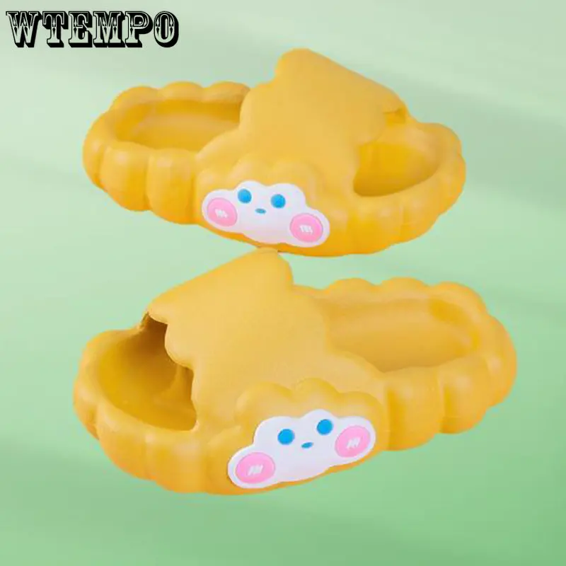 

WTEMPO Children's Slippers Summer Home Bathroom Soft Bottom Anti-slip Cloud Shoes Flat Bottom Outside Wear Sandals Wholesale
